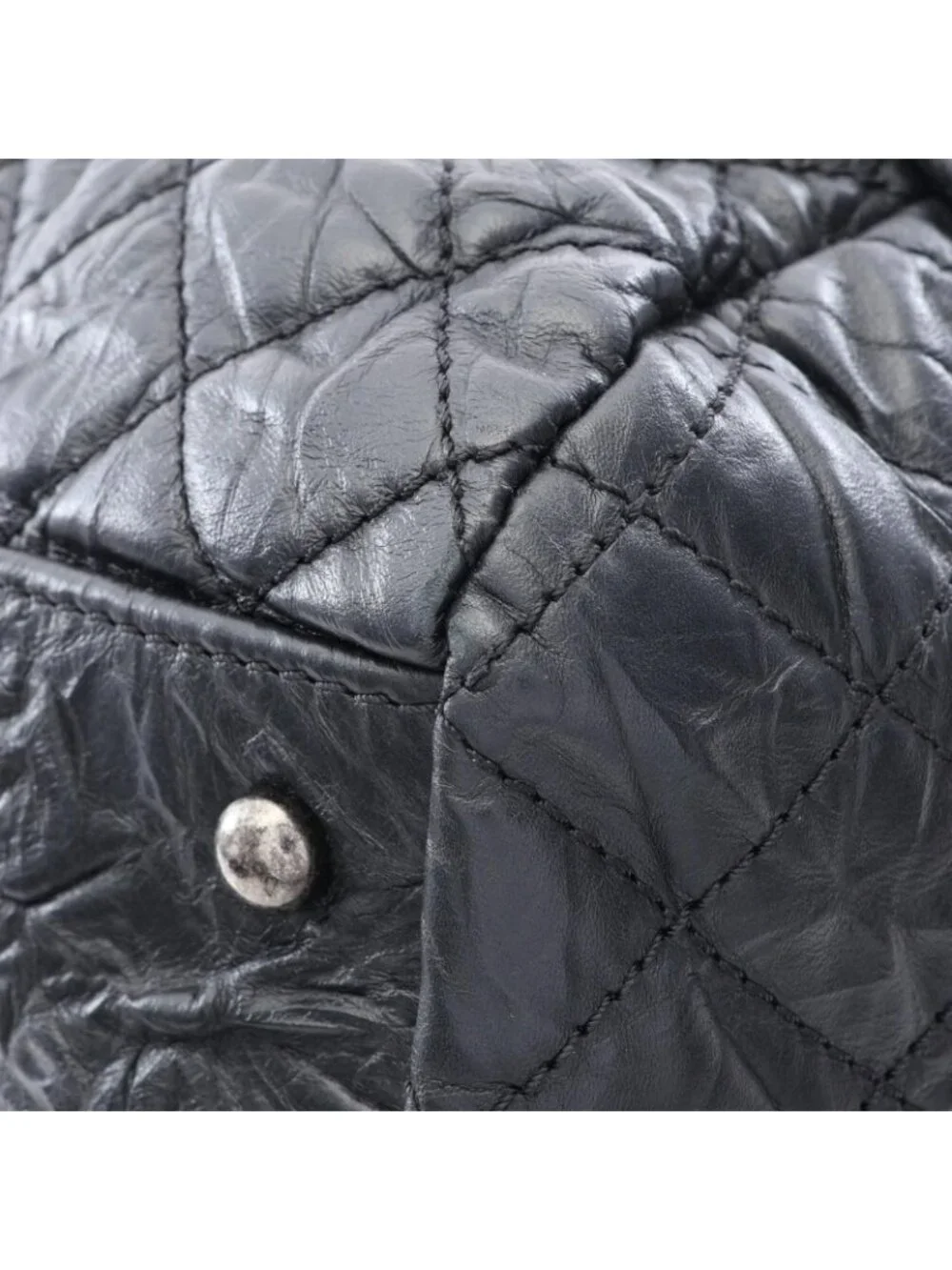 Chanel Boston Bag Coco Rider Black Calfskin